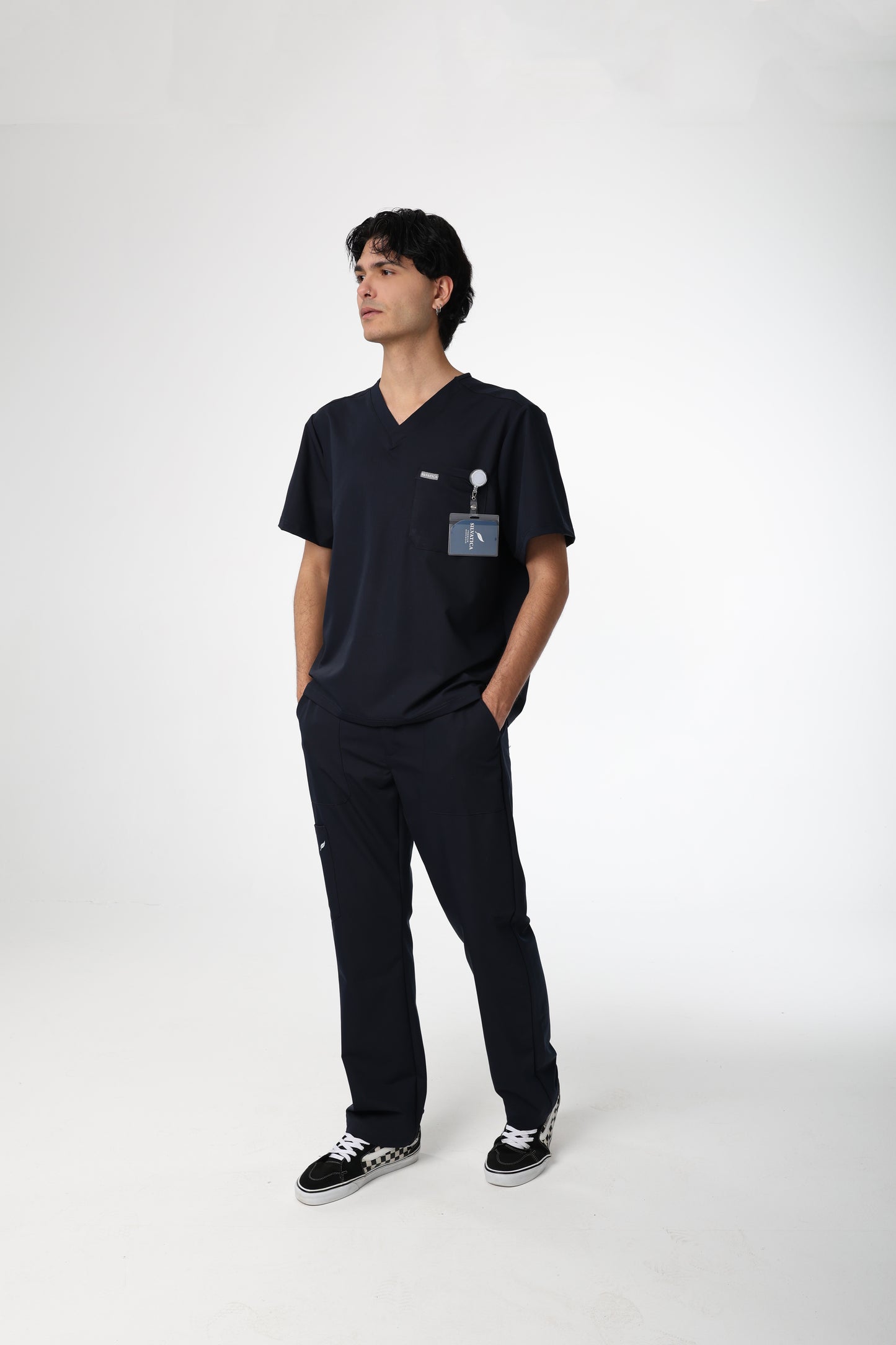 Silvatica Ares ® Erkek V Yaka Üst – Navy Blue | Premium