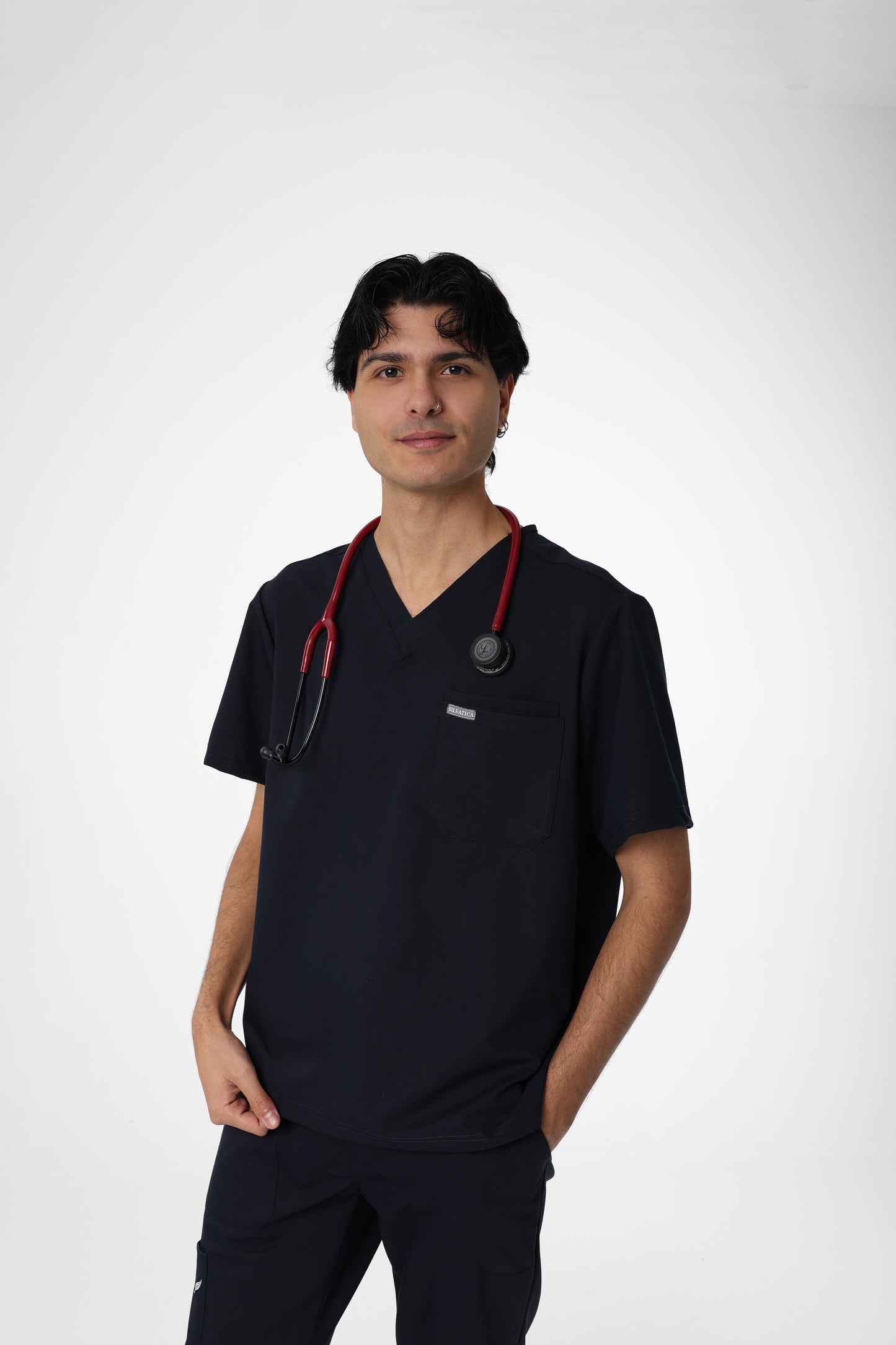 Silvatica Ares ®  Erkek V Yaka Üst – Navy Blue | Premium