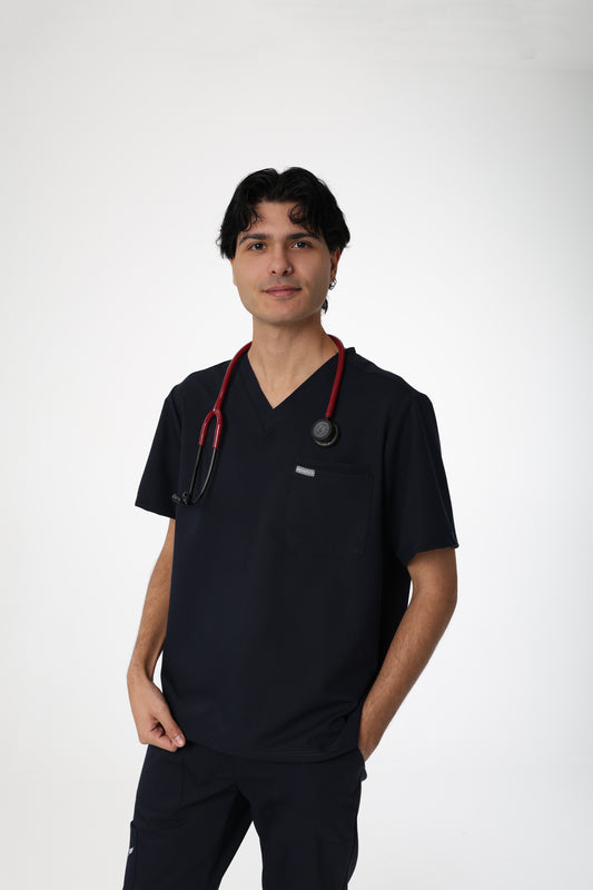 Silvatica Ares ®  Erkek V Yaka Üst – Navy Blue | Premium